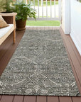 LOOMLAN Rugs Samirah Gray Washable Indoor-Outdoor Rug