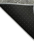 LOOMLAN Rugs Samirah Gray Washable Indoor-Outdoor Rug