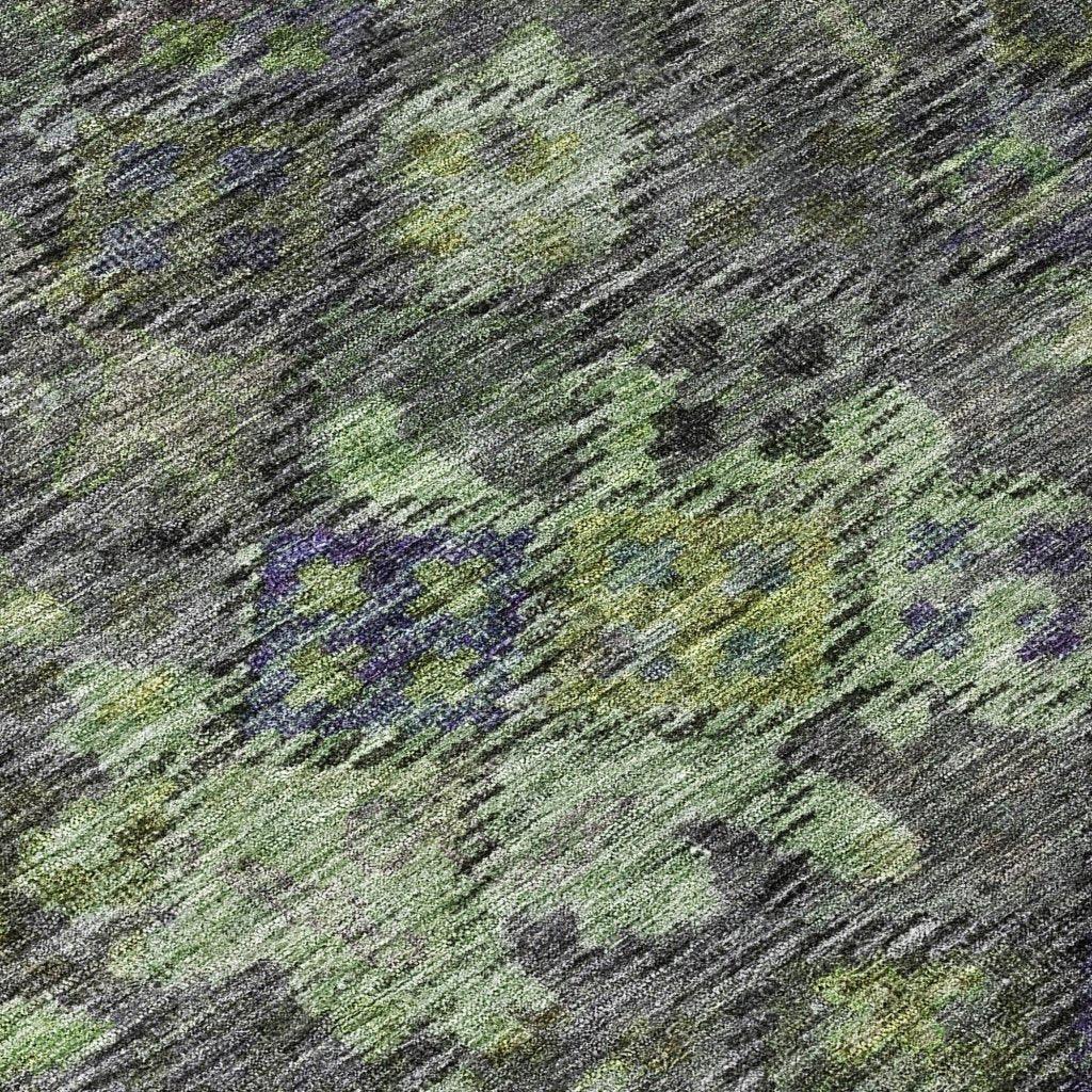 LOOMLAN Rugs San Marino Green Washable Indoor-Outdoor Rug