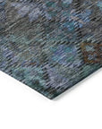 LOOMLAN Rugs San Marino Teal Washable Indoor-Outdoor Rug
