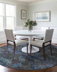LOOMLAN Rugs San Marino Teal Washable Indoor-Outdoor Rug