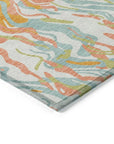 LOOMLAN Rugs Saphara Orange Washable Indoor-Outdoor Rug