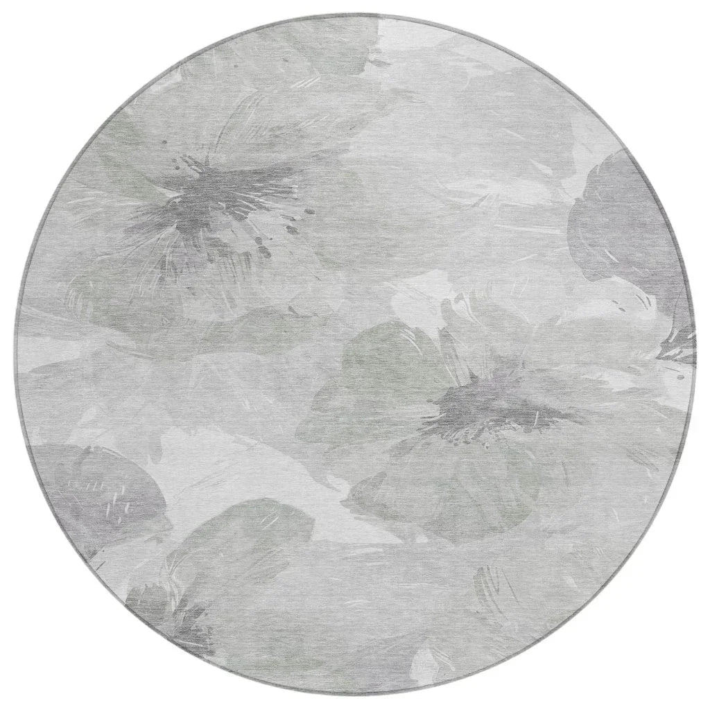 LOOMLAN Rugs Saphirae Ivory Washable Indoor-Outdoor Rug