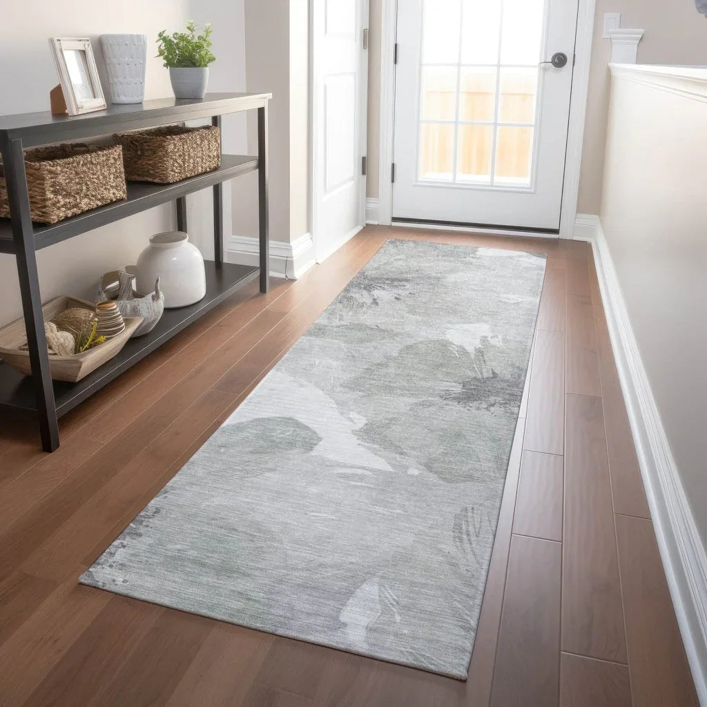 LOOMLAN Rugs Saphirae Ivory Washable Indoor-Outdoor Rug