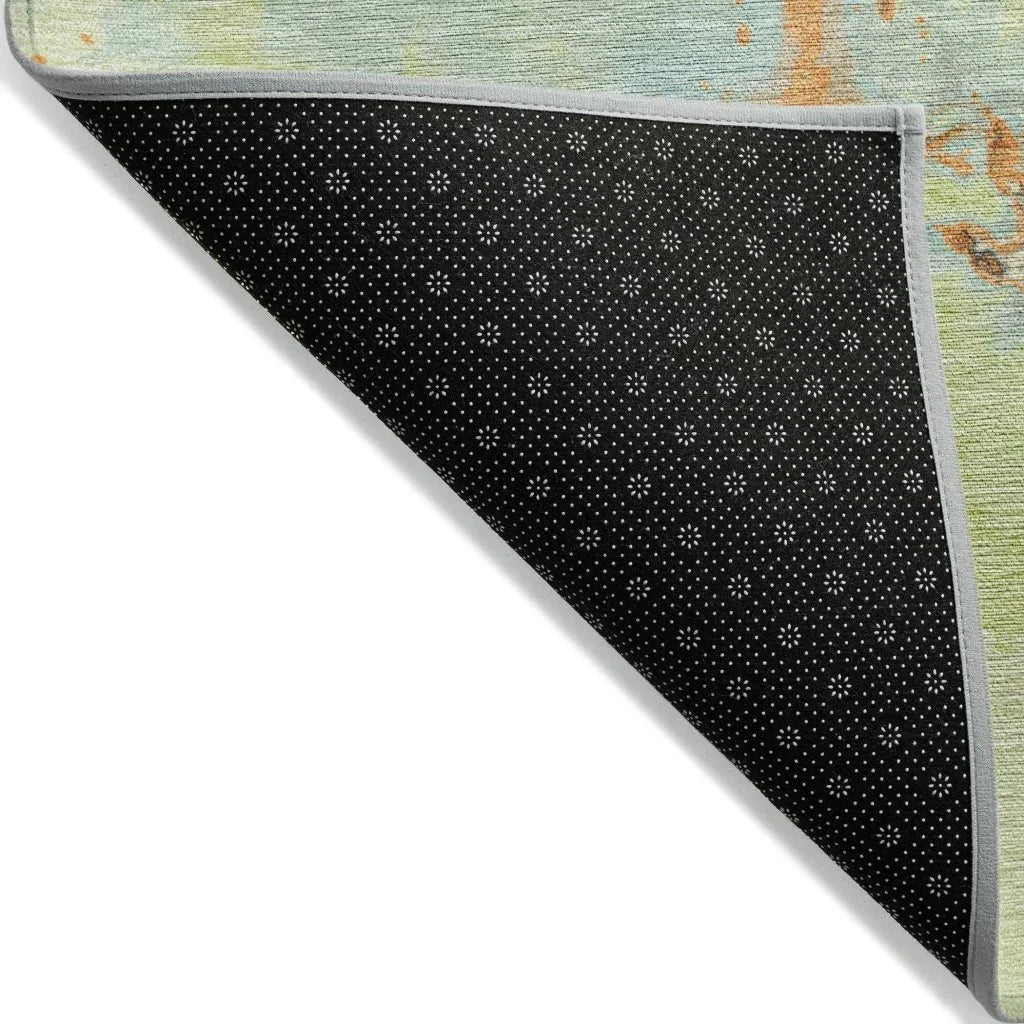 LOOMLAN Rugs Selene Aloe Washable Indoor-Outdoor Rug