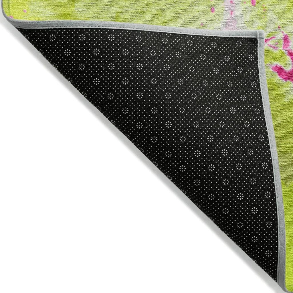 LOOMLAN Rugs Selene Lime Washable Indoor-Outdoor Rug