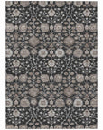 LOOMLAN Rugs Selma Black Washable Indoor-Outdoor Rug