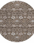LOOMLAN Rugs Selma Brown Washable Indoor-Outdoor Rug
