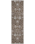 LOOMLAN Rugs Selma Brown Washable Indoor-Outdoor Rug
