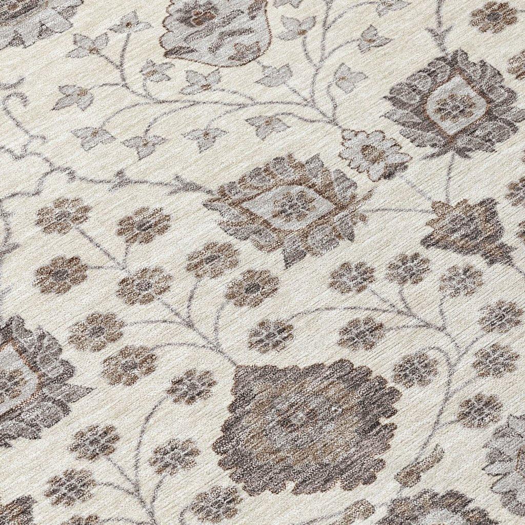 LOOMLAN Rugs Selma Ivory Washable Indoor-Outdoor Rug