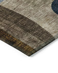 LOOMLAN Rugs Seraphine Blue Washable Indoor-Outdoor Rug