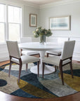 LOOMLAN Rugs Seraphine Blue Washable Indoor-Outdoor Rug