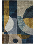 LOOMLAN Rugs Seraphine Blue Washable Indoor-Outdoor Rug