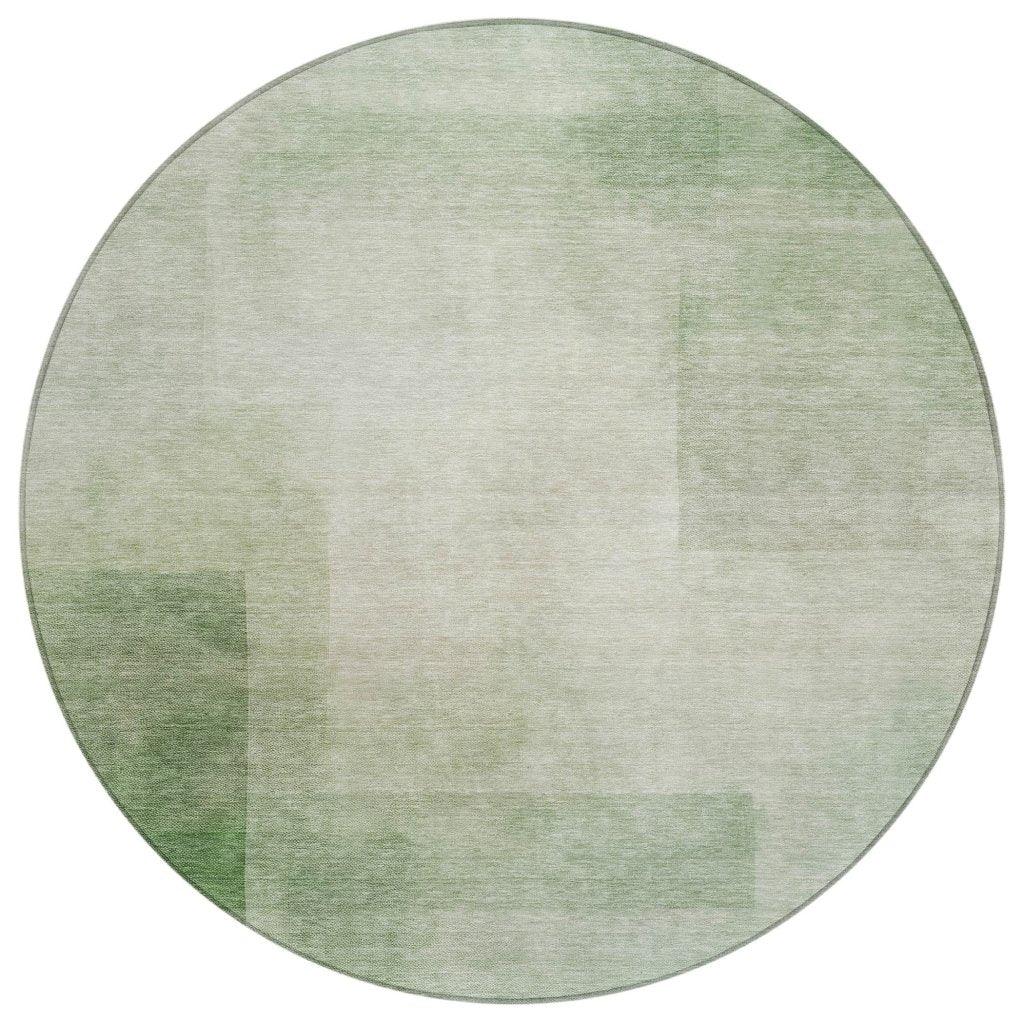 LOOMLAN Rugs Serephina Green Washable Indoor-Outdoor Rug