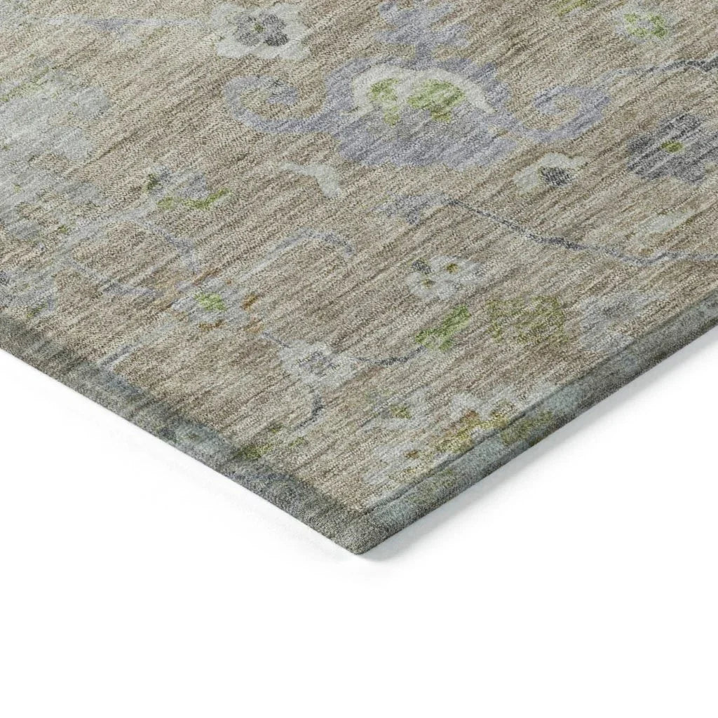 LOOMLAN Rugs Sofia Beige Washable Indoor-Outdoor Rug