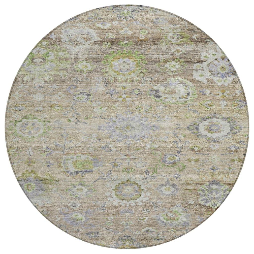 LOOMLAN Rugs Sofia Beige Washable Indoor-Outdoor Rug