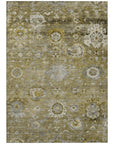 LOOMLAN Rugs Sofia Brown Washable Indoor-Outdoor Rug