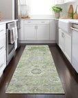 LOOMLAN Rugs Sofia Green Washable Indoor-Outdoor Rug