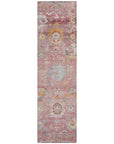LOOMLAN Rugs Sofia Pink Washable Indoor-Outdoor Rug