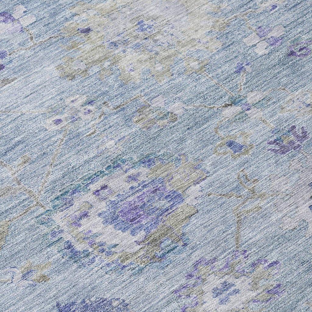 LOOMLAN Rugs Sofia Sky Washable Indoor-Outdoor Rug