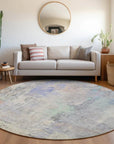 LOOMLAN Rugs Sofina Purple Washable Indoor-Outdoor Rug