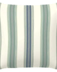 Soft Stripe Spa Handmade Outdoor Pillow - LOOMLAN - Earnest Collection - Outdoor Pillows