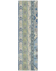 LOOMLAN Rugs Solara Blue Washable Indoor-Outdoor Rug