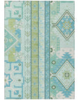 LOOMLAN Rugs Solara Green Washable Indoor-Outdoor Rug