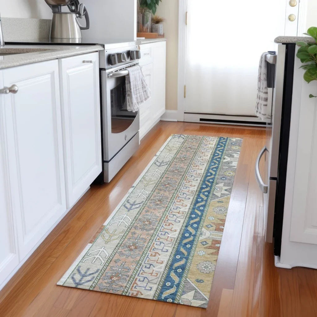LOOMLAN Rugs Solara Ivory Washable Indoor-Outdoor Rug