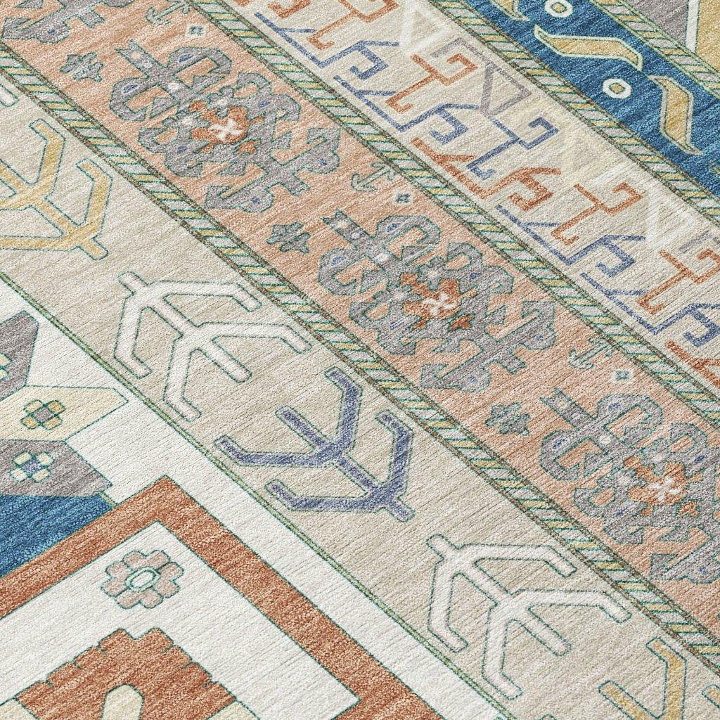 LOOMLAN Rugs Solara Ivory Washable Indoor-Outdoor Rug