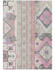 LOOMLAN Rugs Solara Pink Washable Indoor-Outdoor Rug