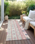 LOOMLAN Rugs Solara Pink Washable Indoor-Outdoor Rug
