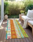 LOOMLAN Rugs Solara Teal Washable Indoor-Outdoor Rug