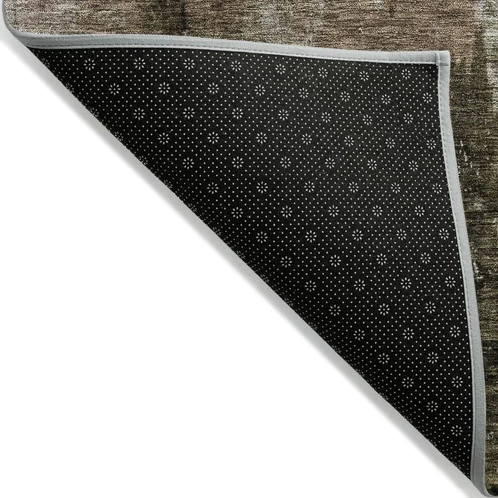LOOMLAN Rugs Solayne Brown Washable Indoor-Outdoor Rug