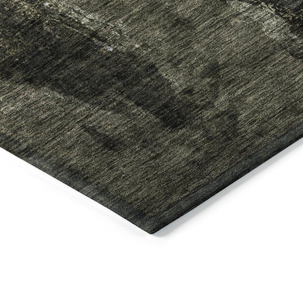 LOOMLAN Rugs Solayne Gray Washable Indoor-Outdoor Rug