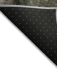 LOOMLAN Rugs Solayne Gray Washable Indoor-Outdoor Rug