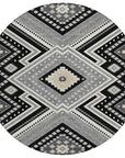 LOOMLAN Rugs Solene Black Washable Indoor-Outdoor Rug
