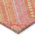 LOOMLAN Rugs Solene Coral Washable Indoor-Outdoor Rug