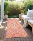 LOOMLAN Rugs Solene Coral Washable Indoor-Outdoor Rug