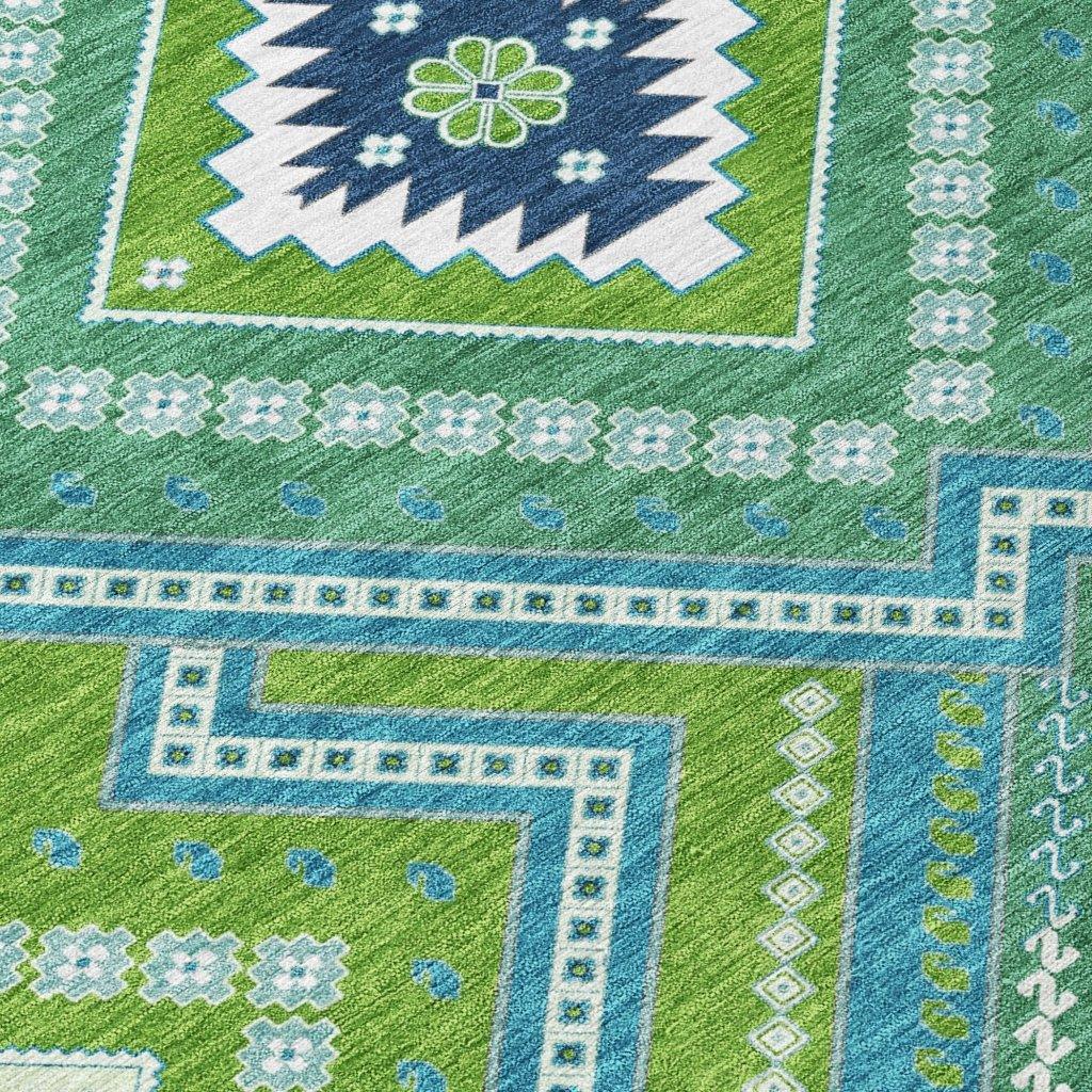 LOOMLAN Rugs Solene Lime Washable Indoor-Outdoor Rug