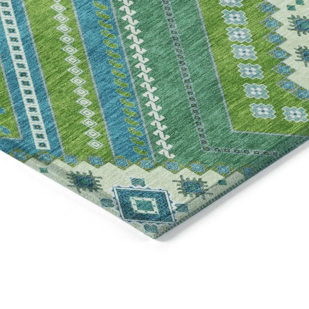 LOOMLAN Rugs Solene Lime Washable Indoor-Outdoor Rug