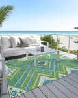 LOOMLAN Rugs Solene Lime Washable Indoor-Outdoor Rug