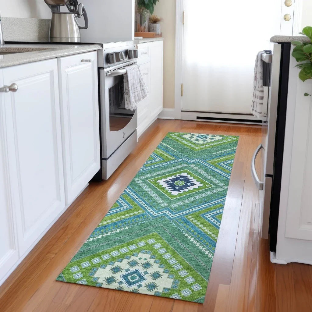 LOOMLAN Rugs Solene Lime Washable Indoor-Outdoor Rug