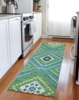 LOOMLAN Rugs Solene Lime Washable Indoor-Outdoor Rug