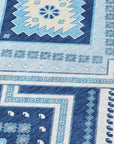 LOOMLAN Rugs Solene Navy Washable Indoor-Outdoor Rug