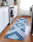 LOOMLAN Rugs Solene Navy Washable Indoor-Outdoor Rug