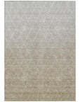 LOOMLAN Rugs Soleya Brown Washable Indoor-Outdoor Rug
