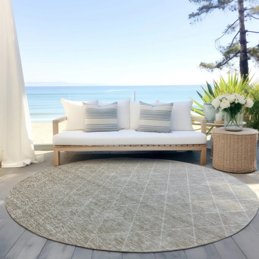 LOOMLAN Rugs Soleya Brown Washable Indoor-Outdoor Rug