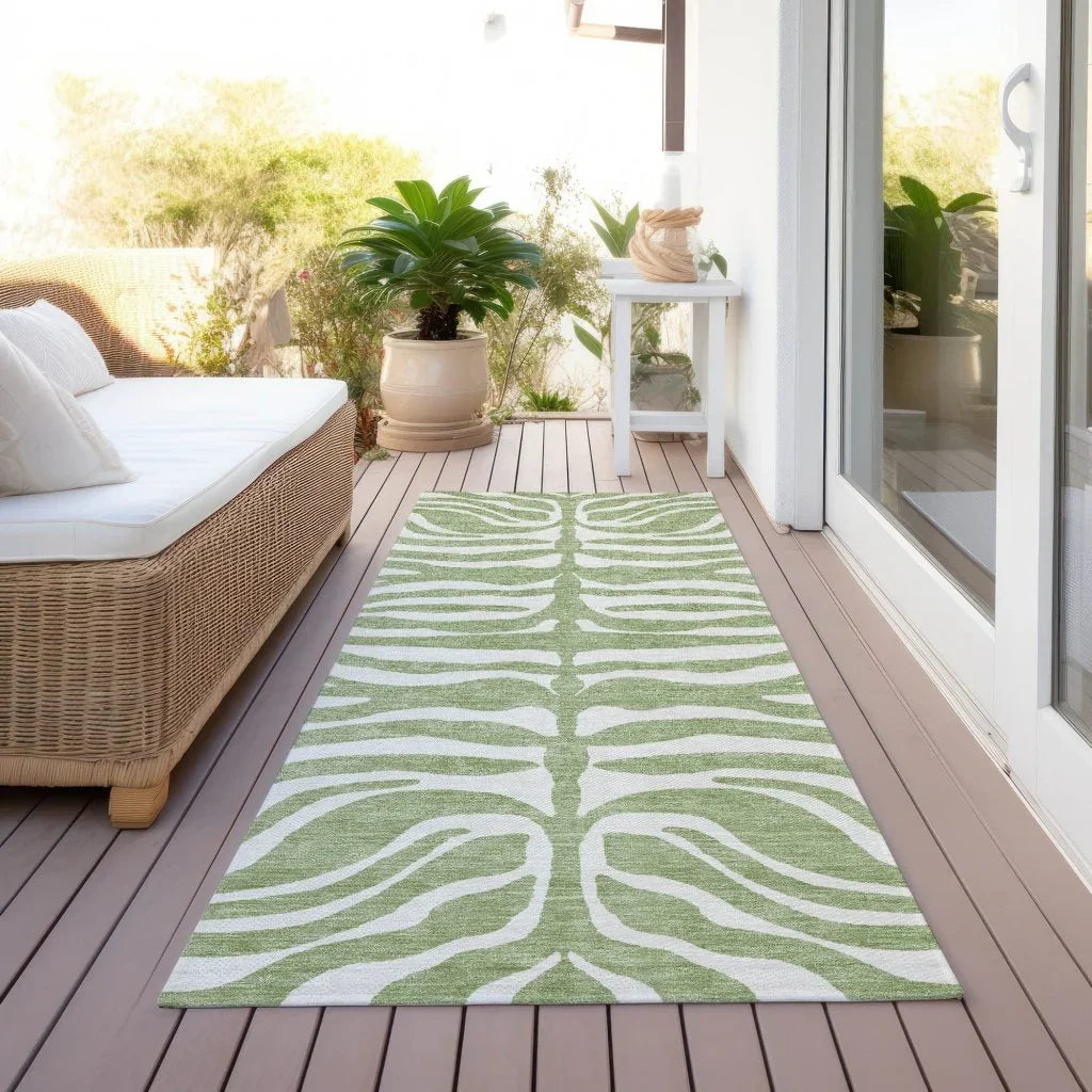 LOOMLAN Rugs Solstice Aloe Washable Indoor-Outdoor Rug