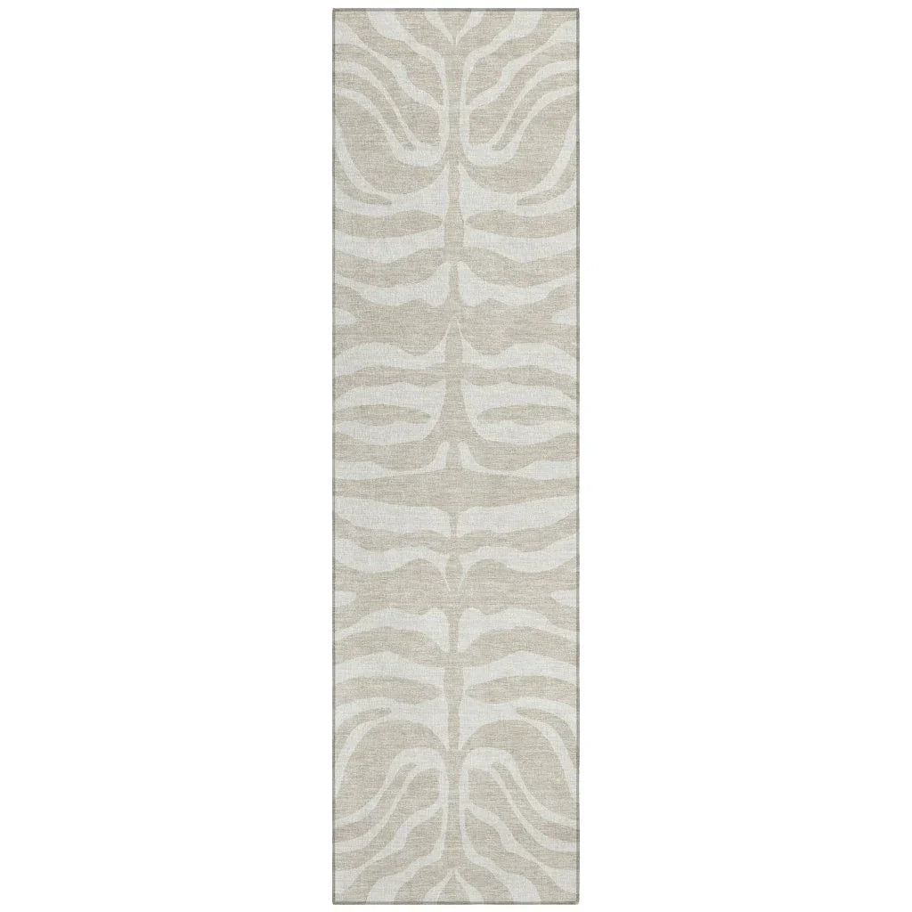 LOOMLAN Rugs Solstice Beige Washable Indoor-Outdoor Rug
